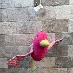 ❤️ POTTERY BARN PINK FELT BIRD NURSEY ROOM NEW